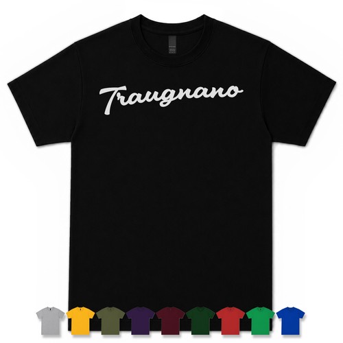 Traugnano retro script shirt - script, t-shirt