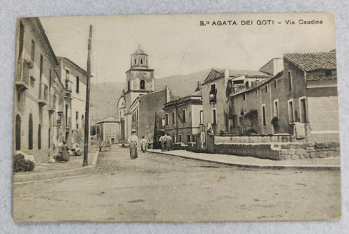 Postcard benevento agata dei - benevento, s
