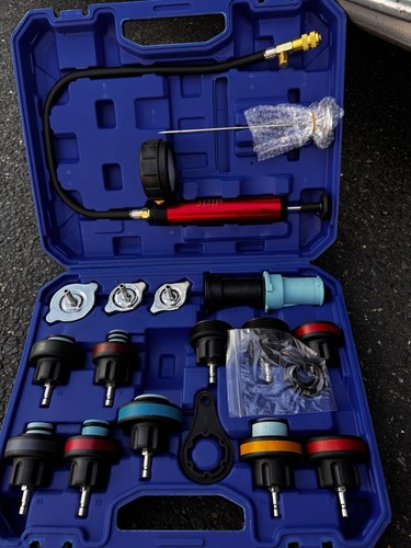 Coolant pressure tester kit - pressure,