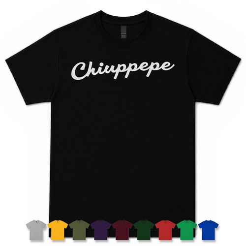 Chiuppepe retro script shirt - chiuppepe, t-shirt