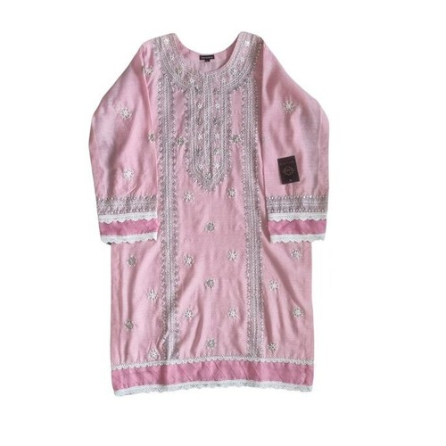 Pink goti work kurta - goti, asian