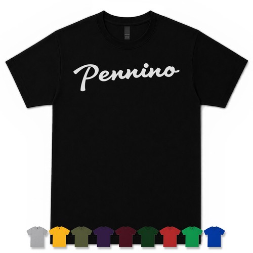 Pennino retro script - script, t-shirt