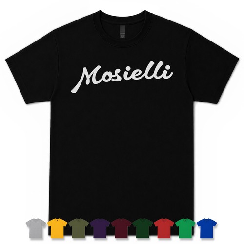 Mosielli retro script - script, t-shirt
